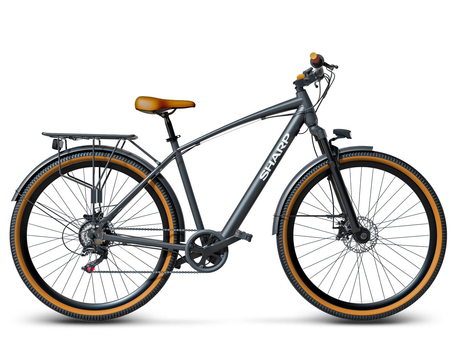 Sharp Brooklin city ebike heren 29 inch zwart