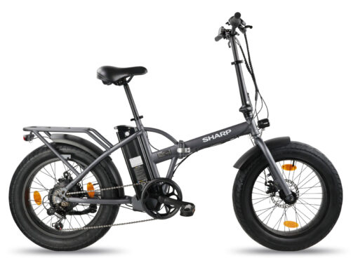 Sharp Fat Folding elektrische vouwfiets grijs