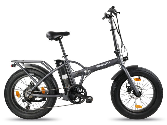 Sharp Fat Folding elektrische vouwfiets grijs