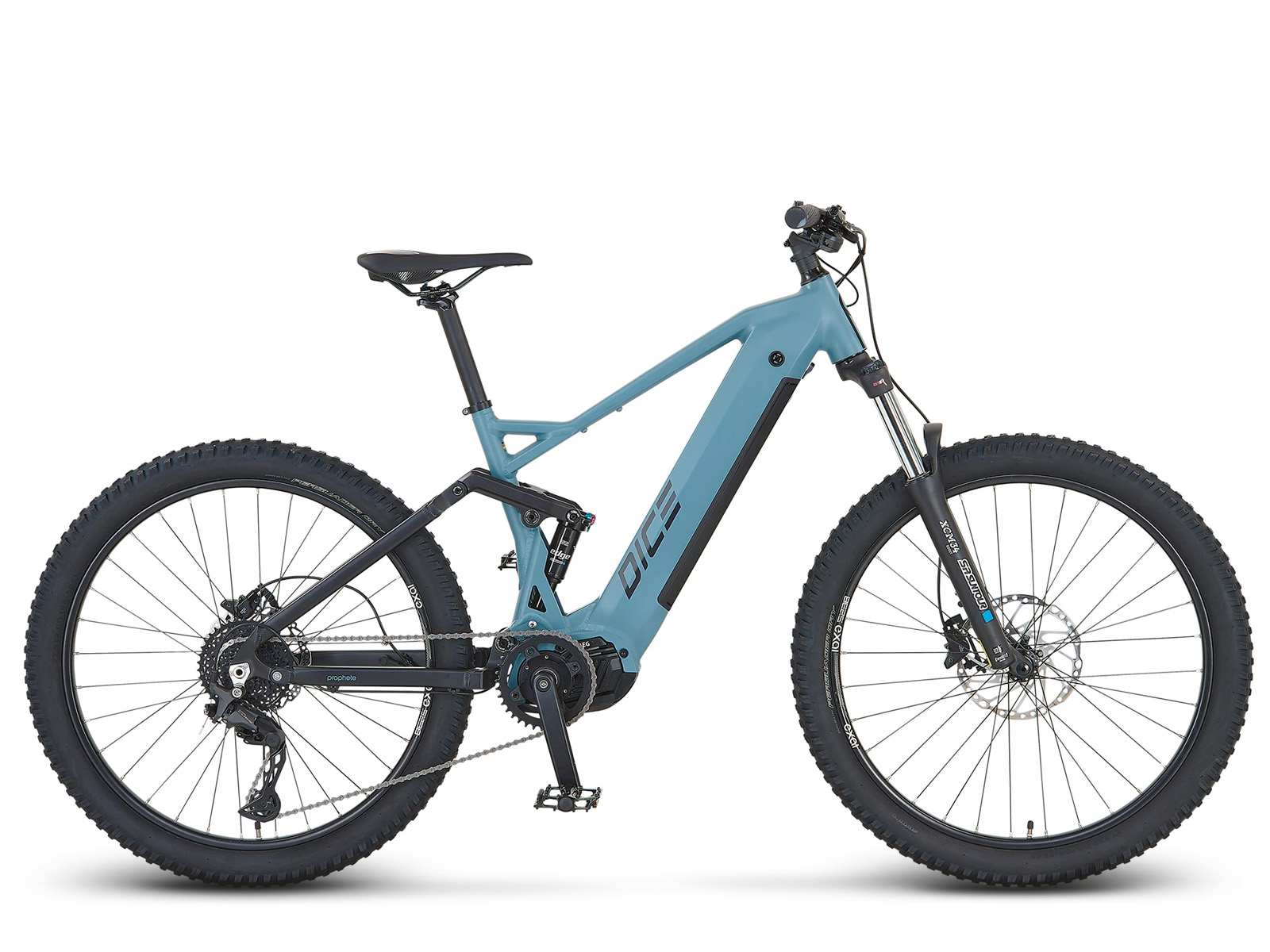 Prophete Dice 4.0 eMTB fully blauw