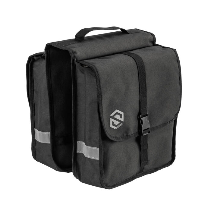 GIST dubbele fietstas 17 liter zwart 2193