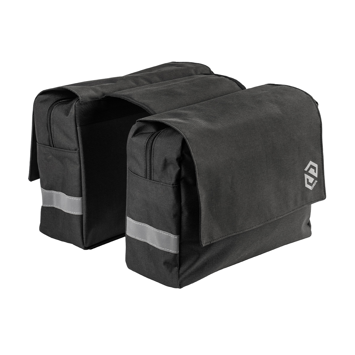 2194 GIST dubbele fietstas polyester zwart