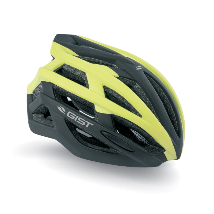 9230 Gist planet fietshelm zwart lime