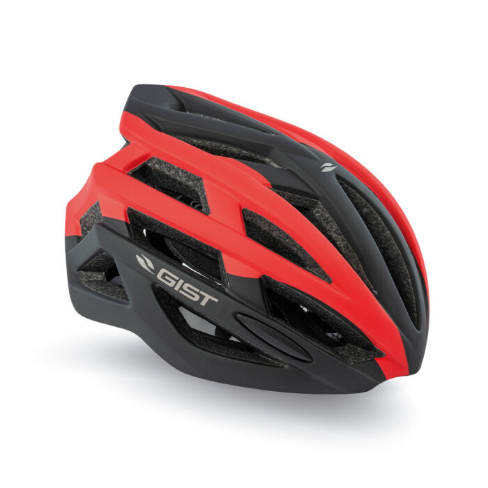 9230 GIST planet fietshelm zwart rood