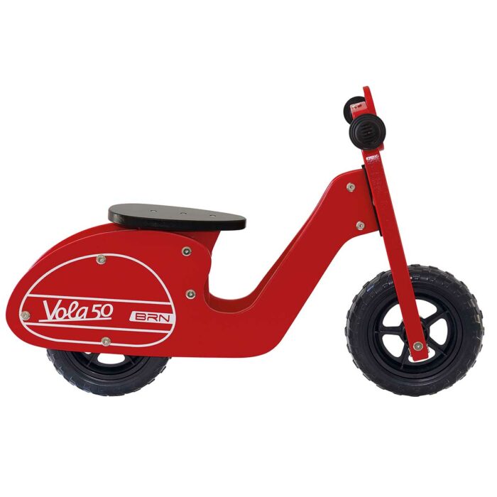 BI37R Vola 50 houten loopfiets rood