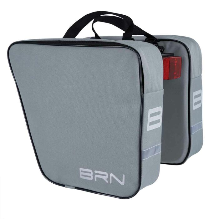 BO01G klassieke fietstassen grijs