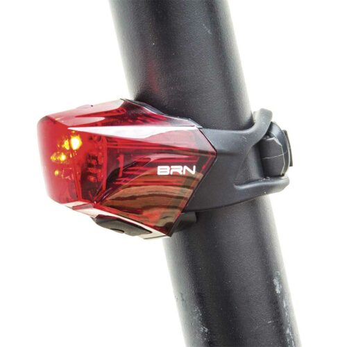 FA105N BRN achterlicht 3 LED USB oplaadbaar
