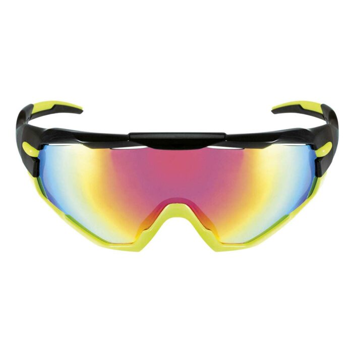 OC30G BRN RX01 fietsbril met 3 kleuren glazen, zwart/geel