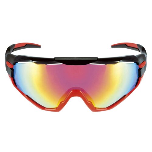OC30R RX01 fietsbril met 3 kleuren glazen zwart rood