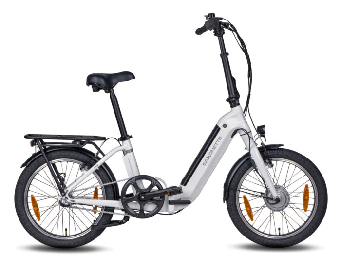 Saxonette Comfort Compact Plus 2.0 elektrische vouwfiets wit