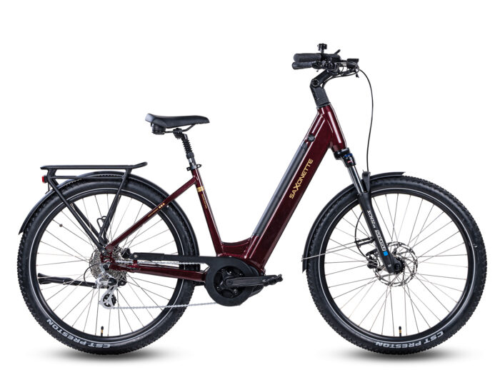 Deluxe SUV Easy Bordeaux wijnrood elektrische fiets