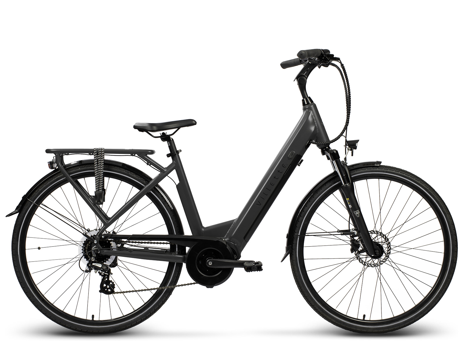 Villette le Midi middenmotor ebike 13Ah Dark Grey zijkant web