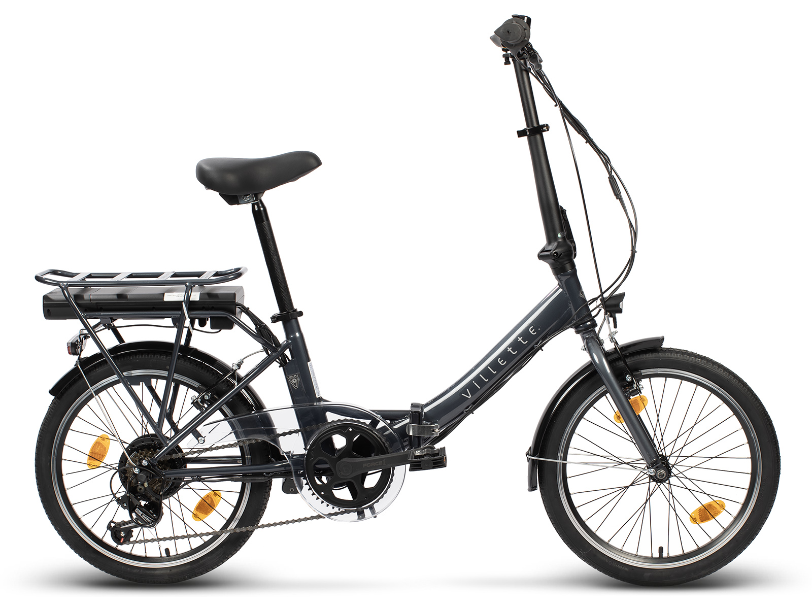 Villette l' Escapade elektrische vouwfiets 7.8Ah dark grey