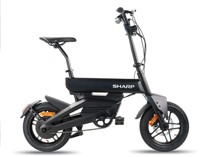 AD04 EB Sharp Slider elektrische compacte fiets zwart 7.8Ah