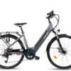 ED05EG2 Sharp elektrische stadsfiets 7 versnellingen schijfremmen 13Ah grijs