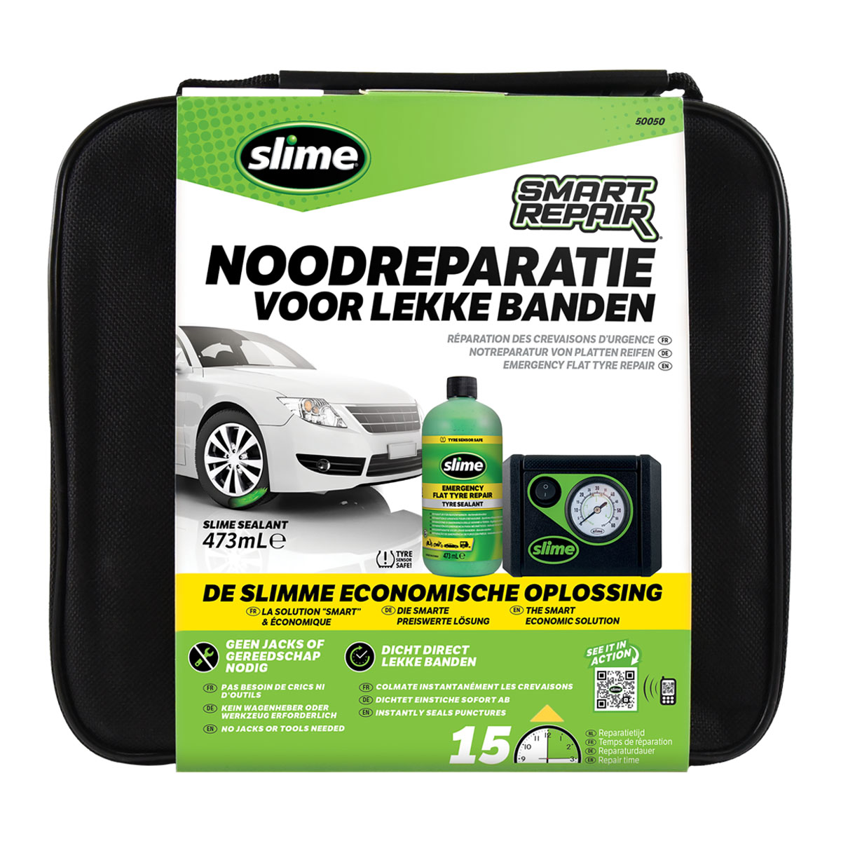 Slime Smart Repair noodreparatieset voor lekke banden - Afbeelding 2