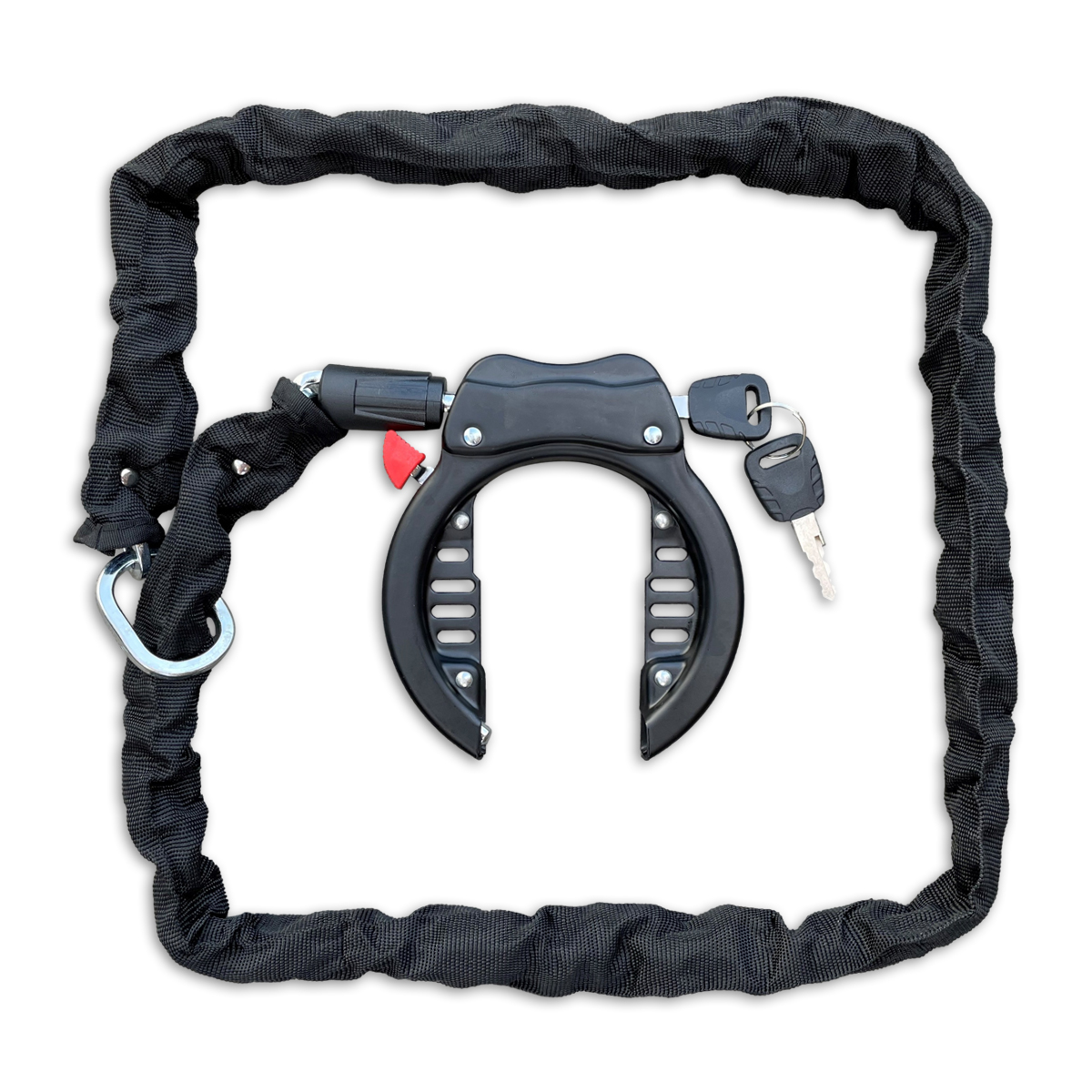 Ringslot met ketting 150 cm