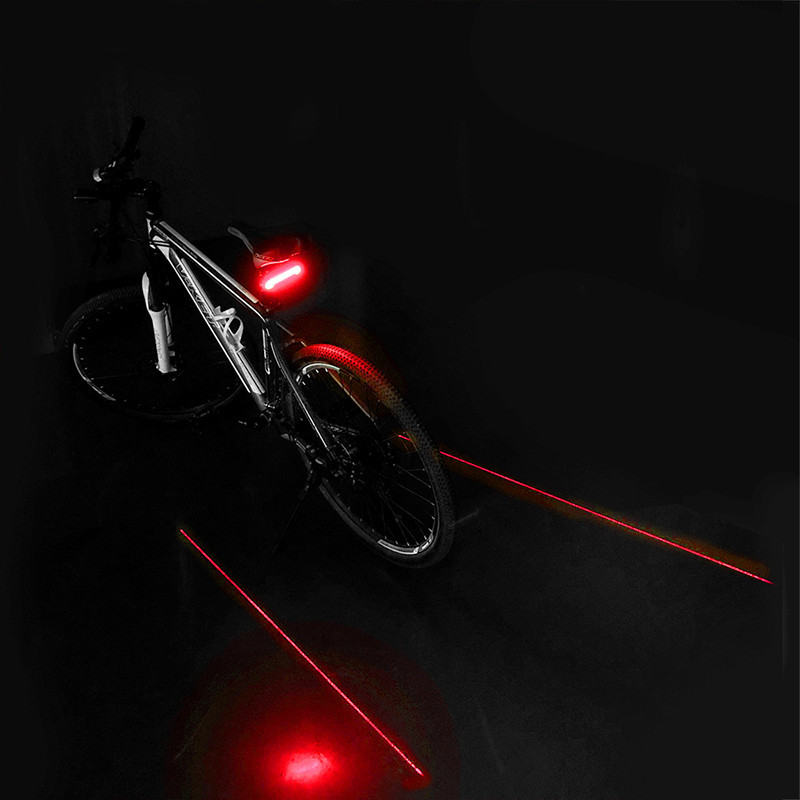 Laser achterlicht met afstandbediening USB X5 - Afbeelding 2