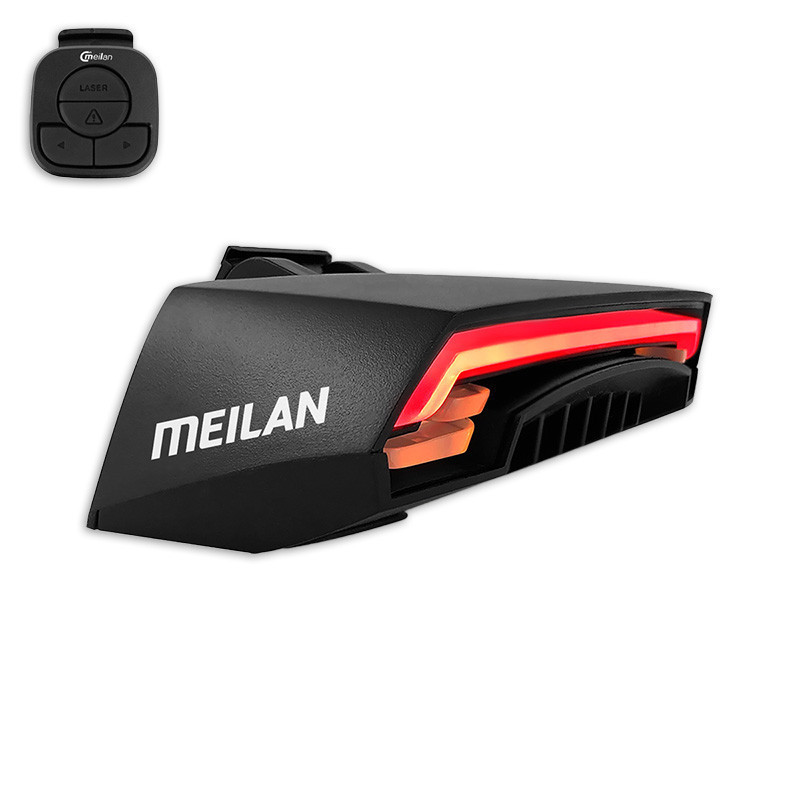 Laser achterlicht met afstandbediening USB X5
