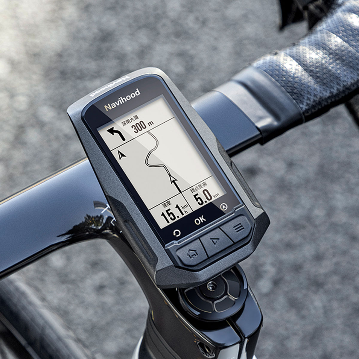 Fietscomputer GPS Navigatie L1 Navihood - Afbeelding 2