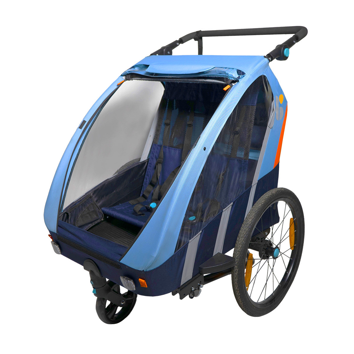 Kinder fietskar 2 in 1 Trailblazer - Afbeelding 2