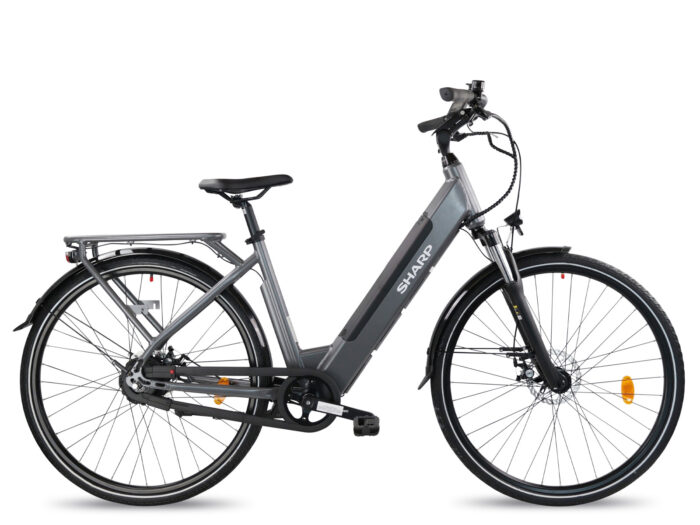 ED06 EG2 Sharp Automatic ebike elektrische fiets grijs