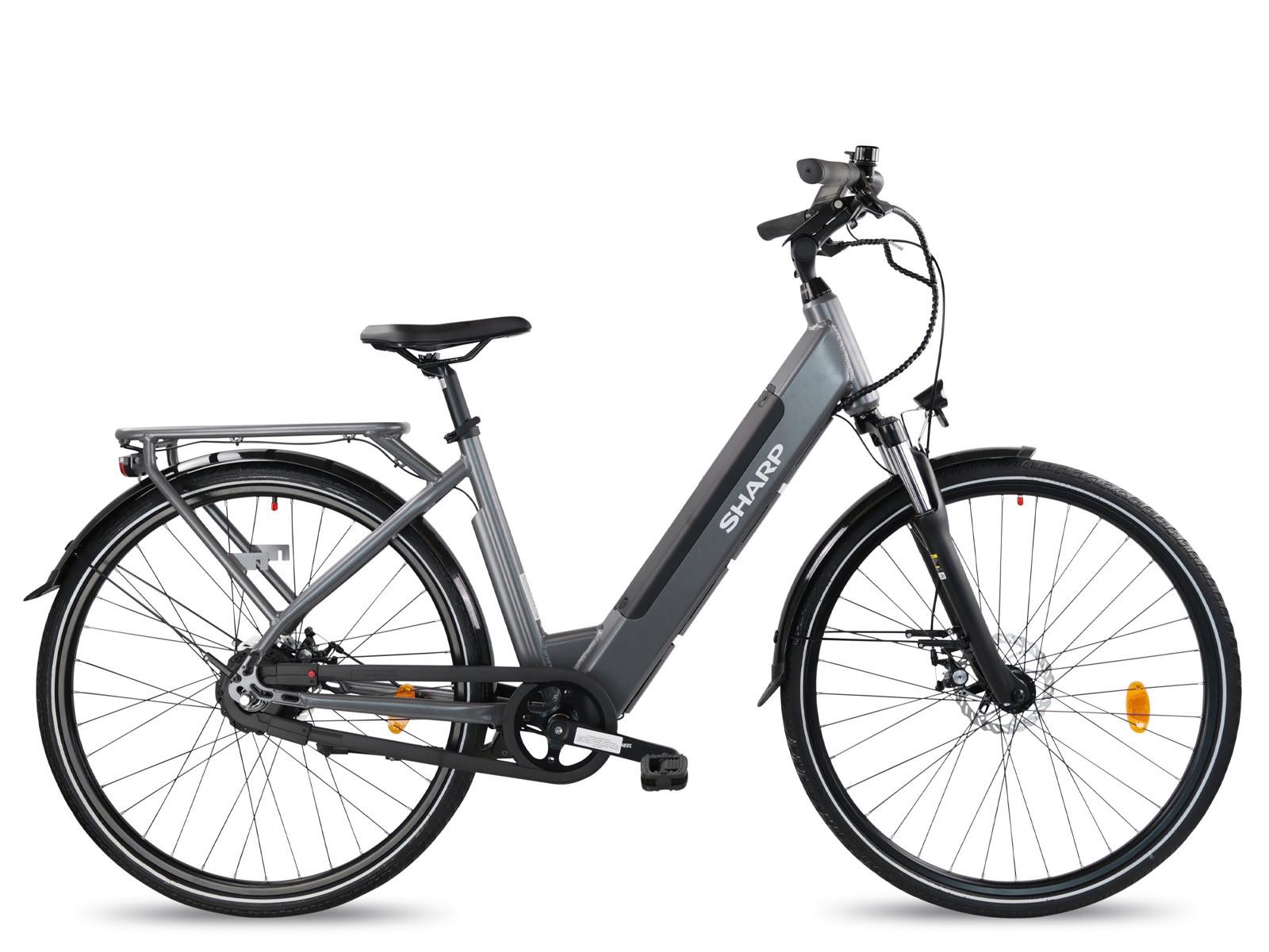 ED06 EG2 Sharp Automatic ebike elektrische fiets grijs