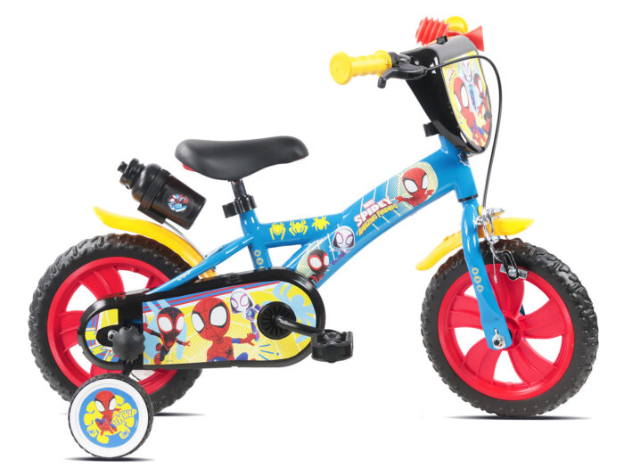 kinderfiets SPIDEY 12 inch 1 versnelling blauw