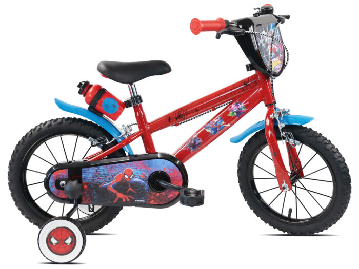 kinderfiets SPIDER MAN 14 inch 1 versnelling rood