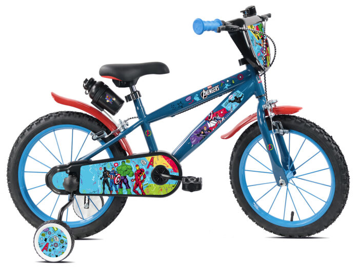 kinderfiets AVENGERS 16 inch 1 versnelling blauw