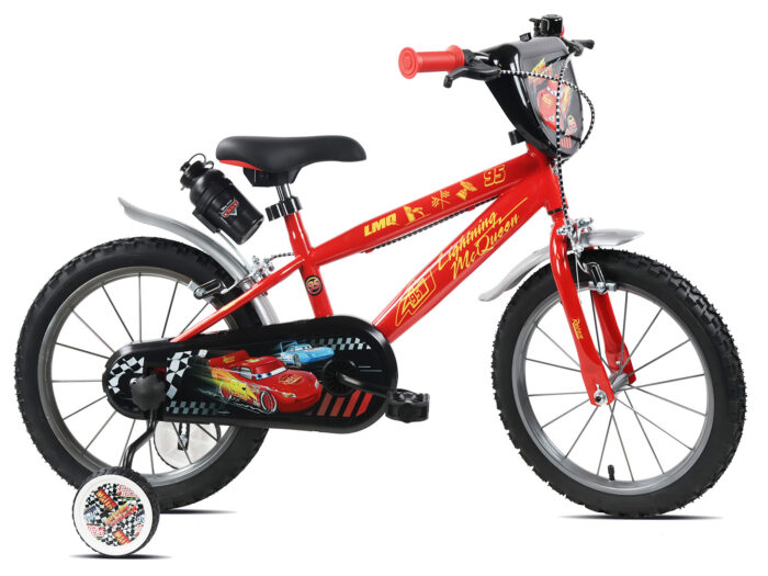 kinderfiets CARS 16 inch 1 versnelling rood