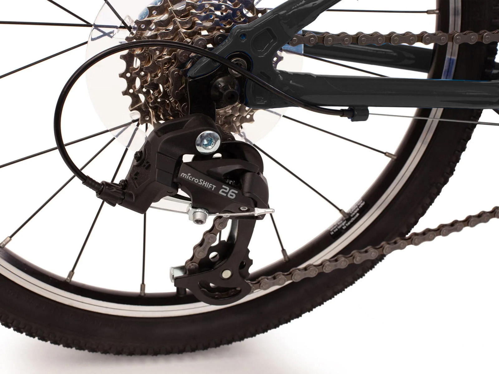 FiZZ zwart 20 inch derailleur