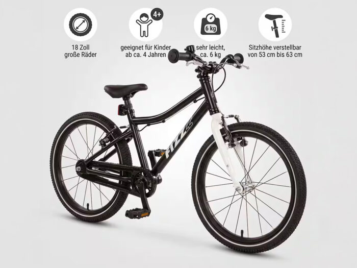 Kinderfahrrad FIZZ 18 Zoll Schwarz informatie DG